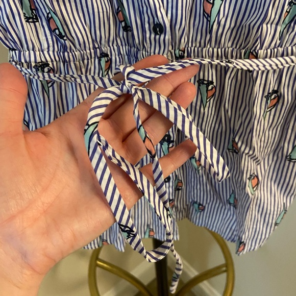 ModCloth Blue and White Striped Sailboat Top: Medium - Picture 7 of 11
